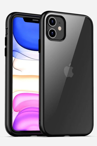 Прозрачный чехол для IPhone 11 / Айфон 11 с силиконовым кантом Crystal ...