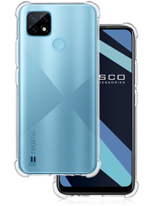Противоударный силиконовый чехол ROSCO для Realme C21 (Реалми С21) с ...