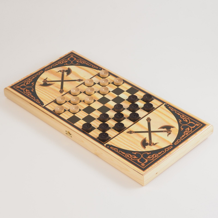 Настольная игра 2 в 1 "Казаки": шашки, нарды, доска 60 х 60 см — купить ...