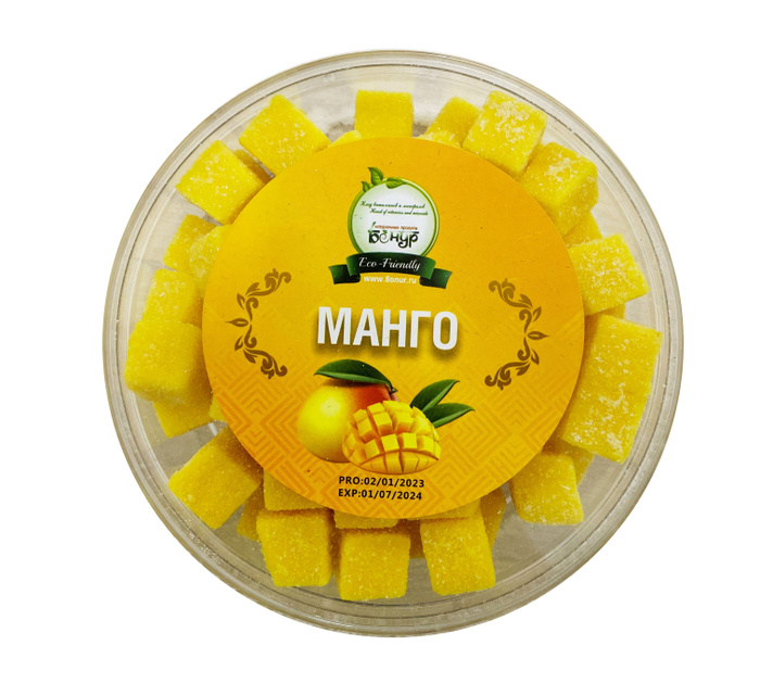 Жевательные кубики мармелад Манго 360г/Конфеты Бонур - купить с ...