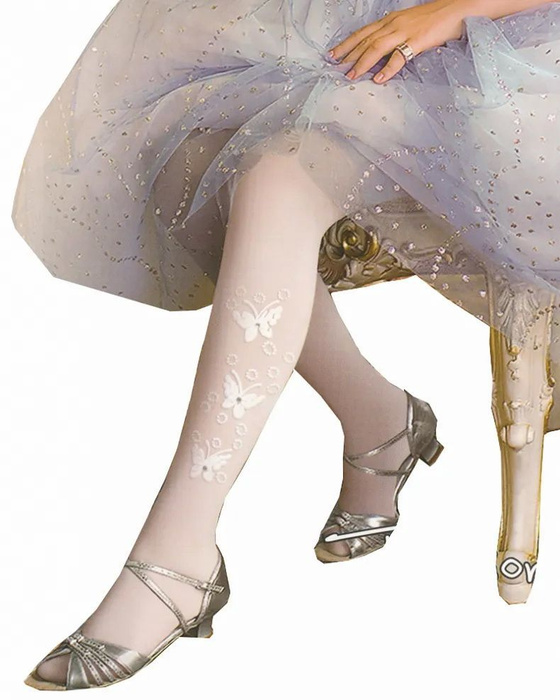 Колготки Aveasa Белые капроновые колготки со стразами, 1 шт - купить с ...