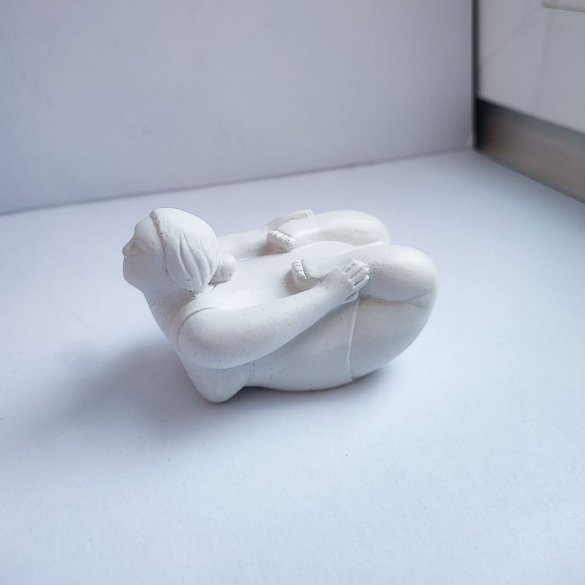 Статуэтки из гипса "Йога" / Набор из 3 фигурок полных девушек / Фигурка ...