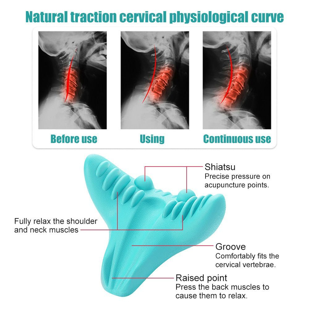 Массажная подушка-растяжитель для шеи и плеч, тяговое устройство для ...