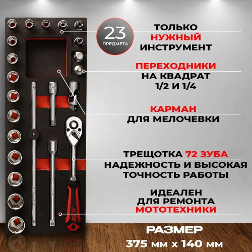 Набор инструментов JTC в мягком ложементе EVA на 3/8 купить на