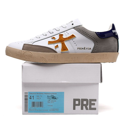 Trainers Premiata Steven 5077 Scarpa Donna Pelle Bianca,sneaker
