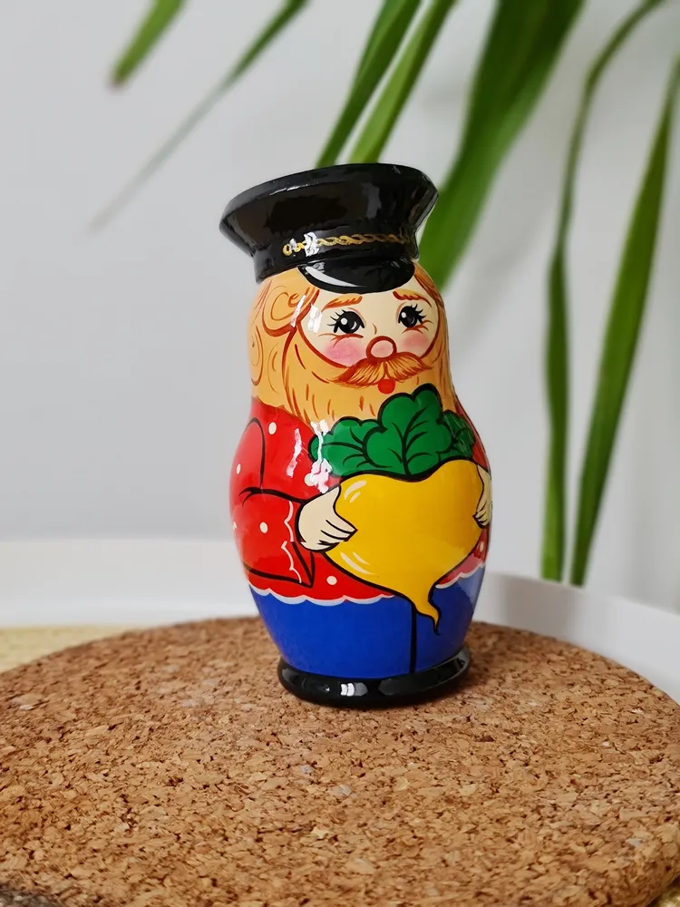 Матрешка "Сказка Репка" 6 предметная расписная, вариант, фото 2