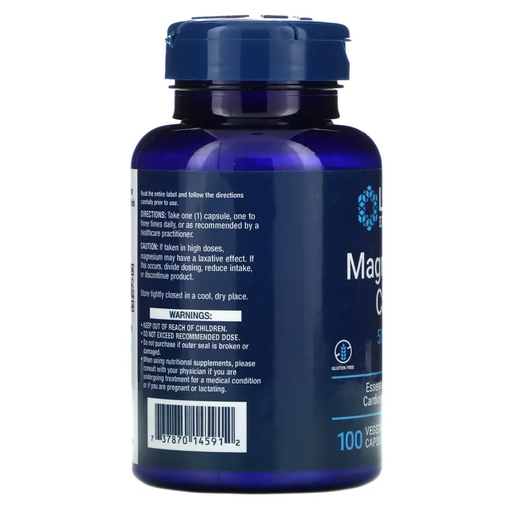 Магний в капсулах Life Extension Magnesium Caps 100 вегетарианских капсул, вариант, фото 3