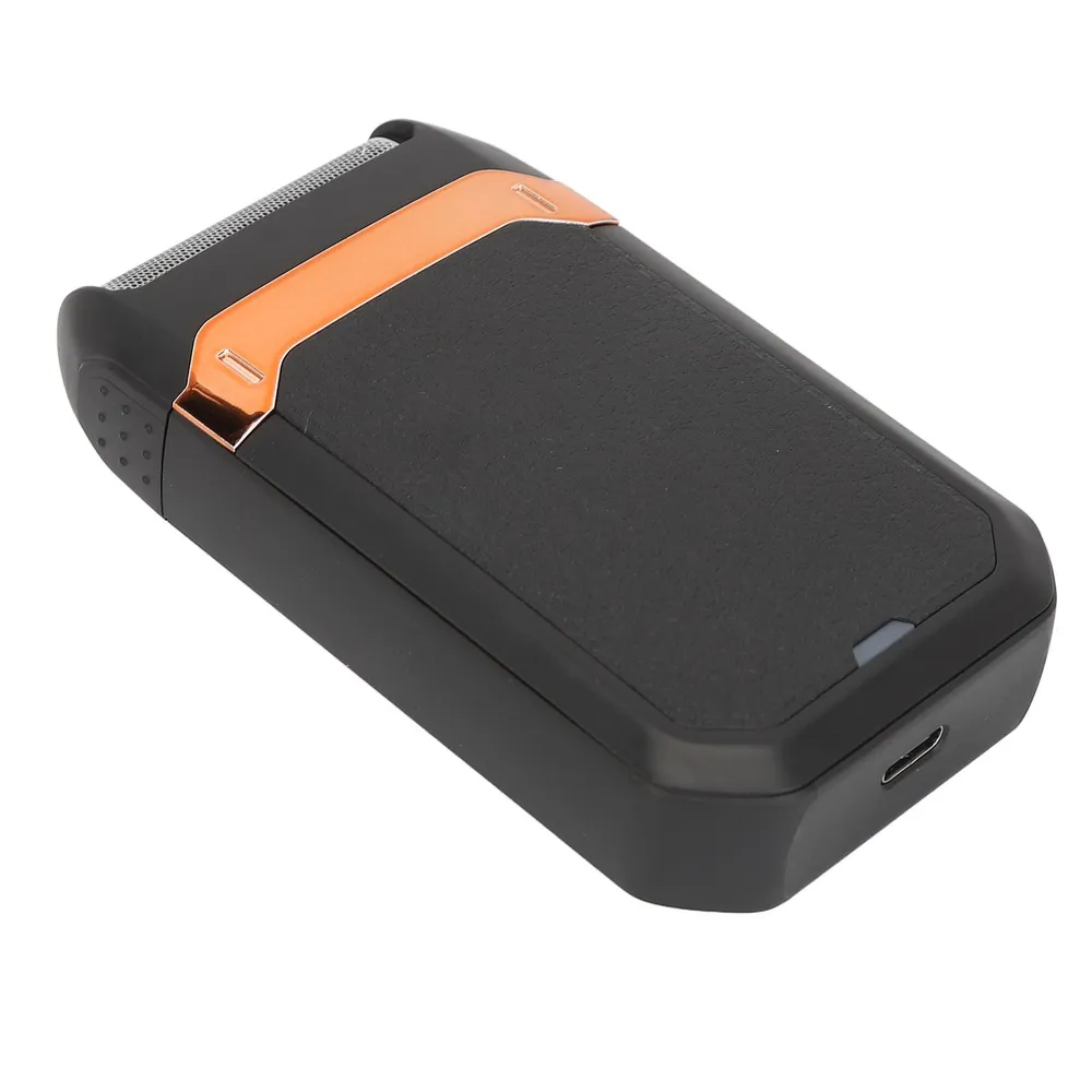 Триммер для бороды, электрический, зарядка через USB, съемные лезвия, идеален для мужчин 8