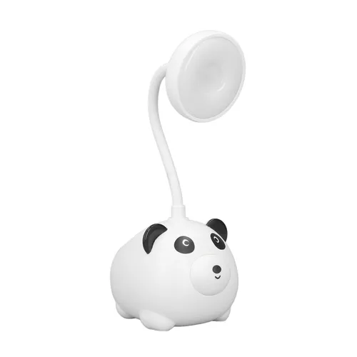 Детская лампа для чтения в виде панды, гибкая гусиная шея, USB-зарядка 600 мАч, светодиодная настоль
