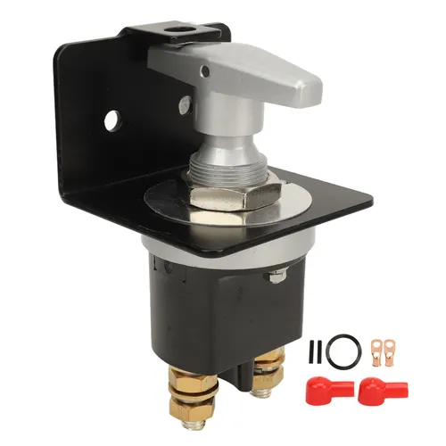 Выключатель аккумулятора 500А, отсечной выключатель с замком, для авто, катеров, жилых автофургонов