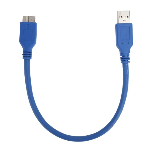 Кабель USB 3.0 Type-A - Micro-B, 5 Гбит/с, для внешнего жесткого диска, синий, 0.3 м