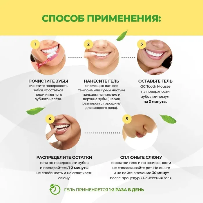 Зубной гель (паста) GC Tooth Mousse (Тусс Мусс) для восстановления и укрепления эмали / Дыня/ Melon  #3