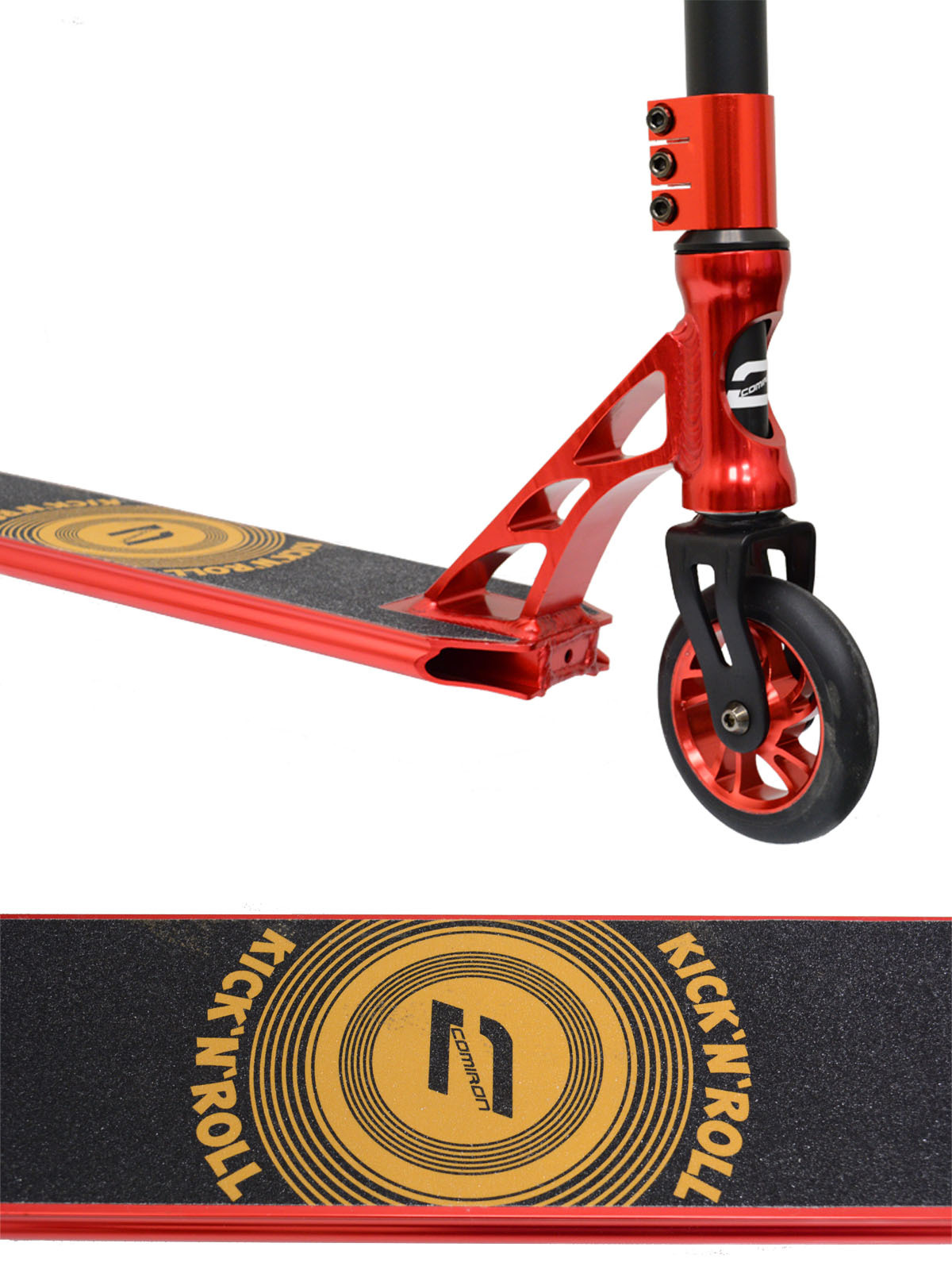 Самокат трюковый Kicknroll S00316, Bat-wing, 2-х колесный, красный Самокат трюковый Kicknroll S00316, Bat-wing, 2-х колесный, красный