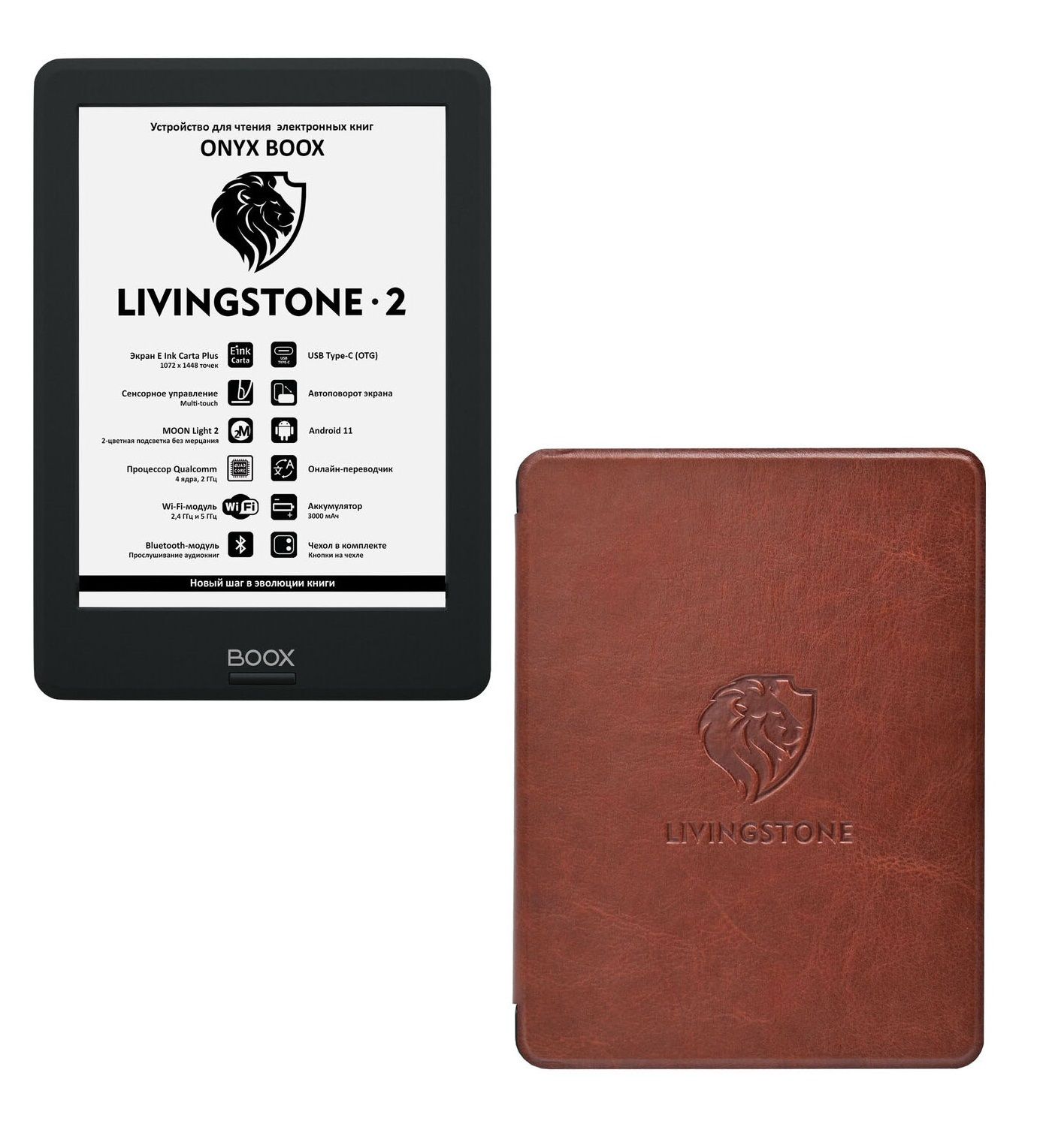 Электронная книга ONYX BOOX Livingstone 2 (модель 2022 г, Type C