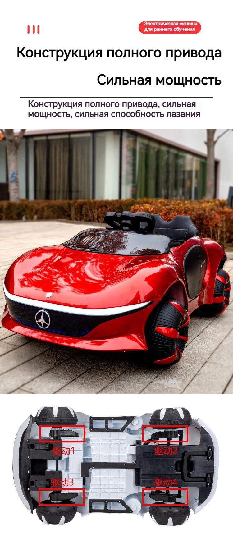 Электромобиль Mercedes-Benz Vision AVTR электрон с полным приводом покраска  авто через блютуз розовый - купить с доставкой по выгодным ценам в  интернет-магазине OZON (1320790553)