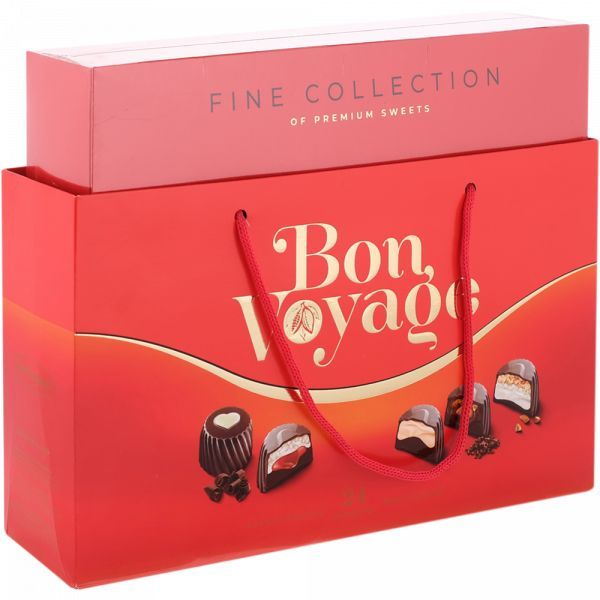 Bon Voyage Набор конфет Premium, красный, 740 г / купить на OZON