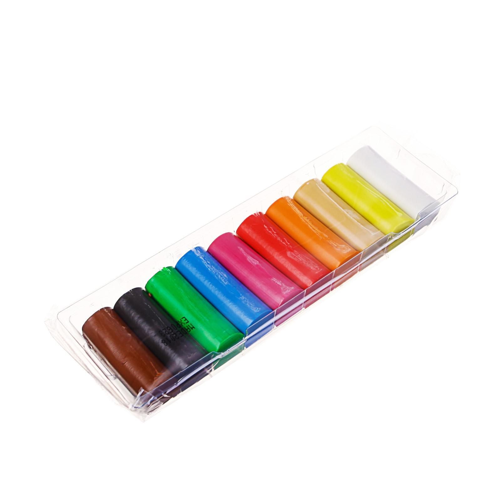 Пластилин скульптурный мягкий 10 цветов Koh-I-Noor детский, 200 г, для ...