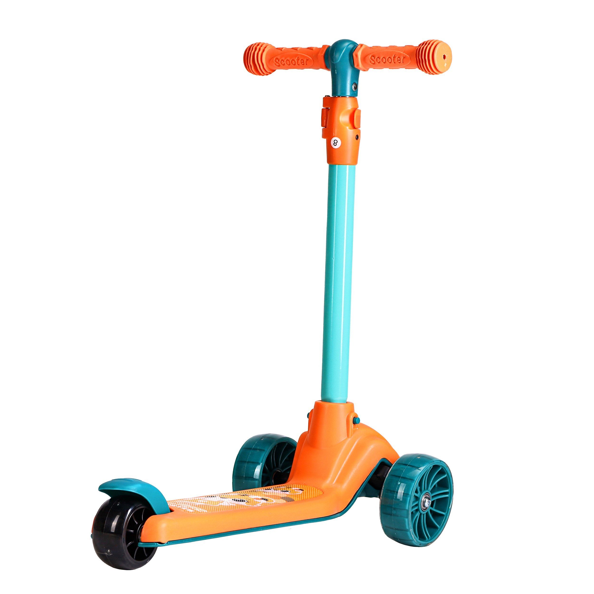 Самокат 3-х колесный SCOOTER Tiger, оранжевый Самокат 3-х колесный SCOOTER Tiger, оранжевый