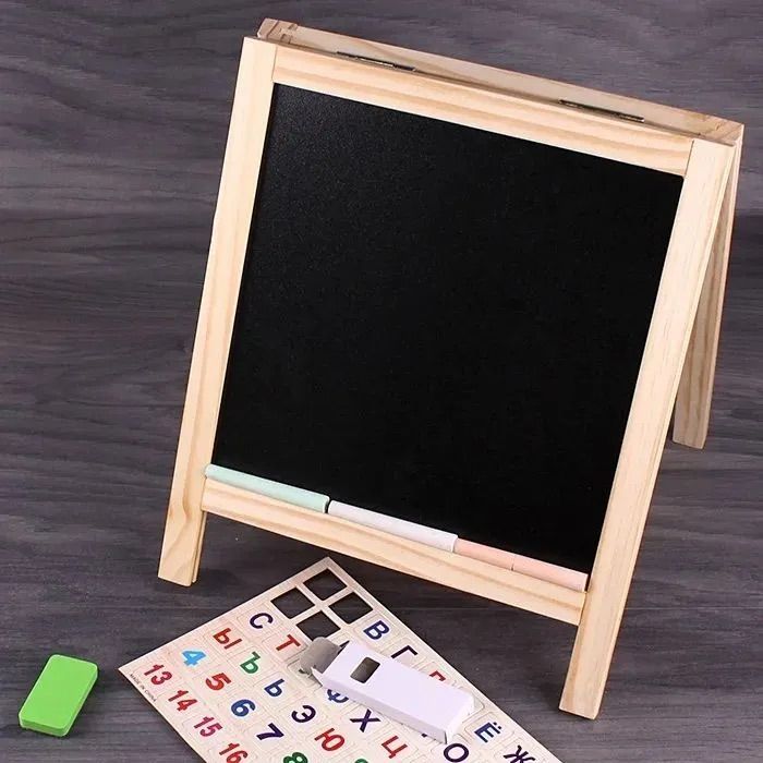 Настольная развивающая доска магнитно - маркерная, 32х27 см / Обучающий ...