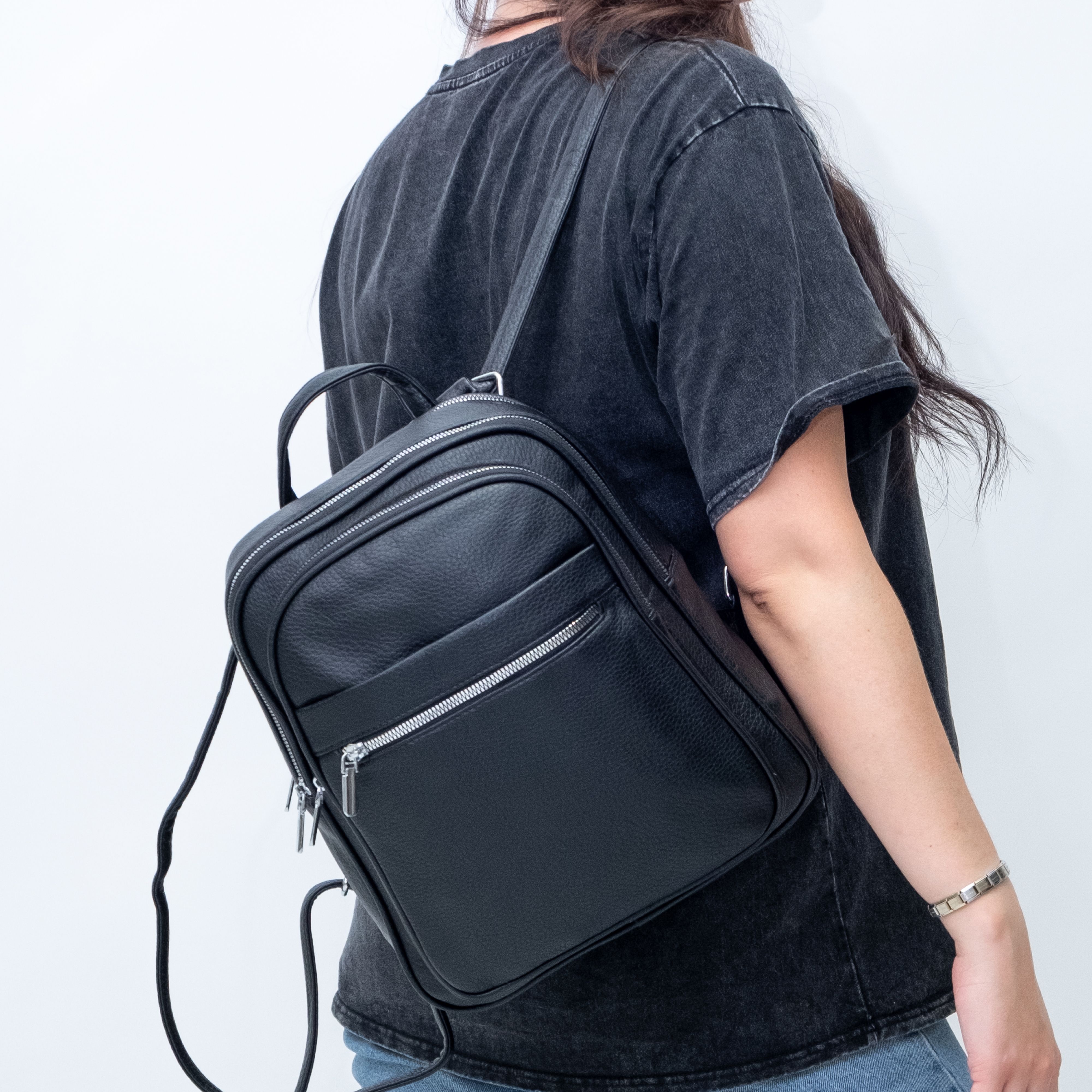 Рюкзак женский кожаный городской, стильный/ сумка-рюкзак трансформер ...