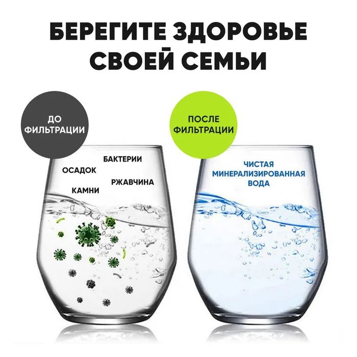 Фильтр-насадка на кран, Грубая очистка, Тонкая очистка купить по ...