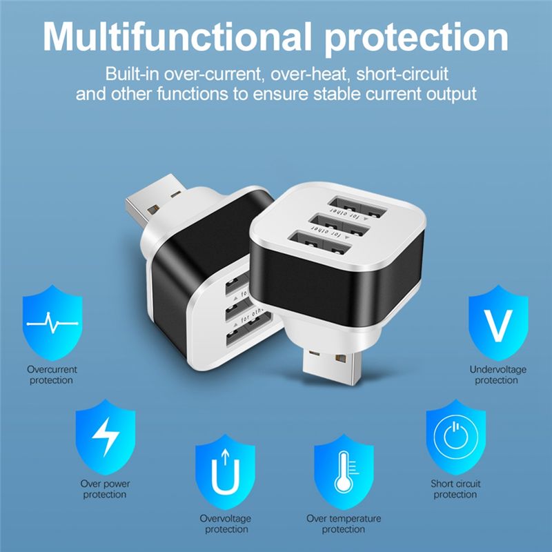 USB2.0HUBРазветвительдлябыстройзарядки,3портаUSBExpander-B