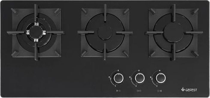 Gefest Газовая варочная панель ПВГ 2150-01 К33, черный, серебристый  #1