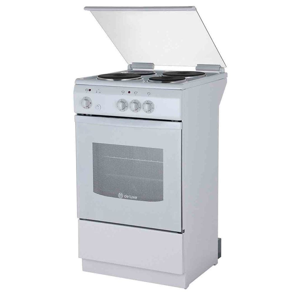 Электрическая плита De Luxe 5003.17э(кр) белый - купить по выгодной ...