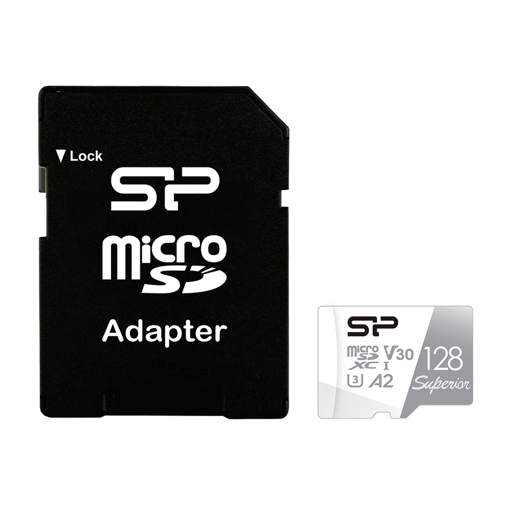 Карта памяти MicroSDXC 128Gb Silicon Power Superior + адаптер /  SP128GBSTXDA2V20SP - купить с доставкой по выгодным ценам в  интернет-магазине OZON (178877848)