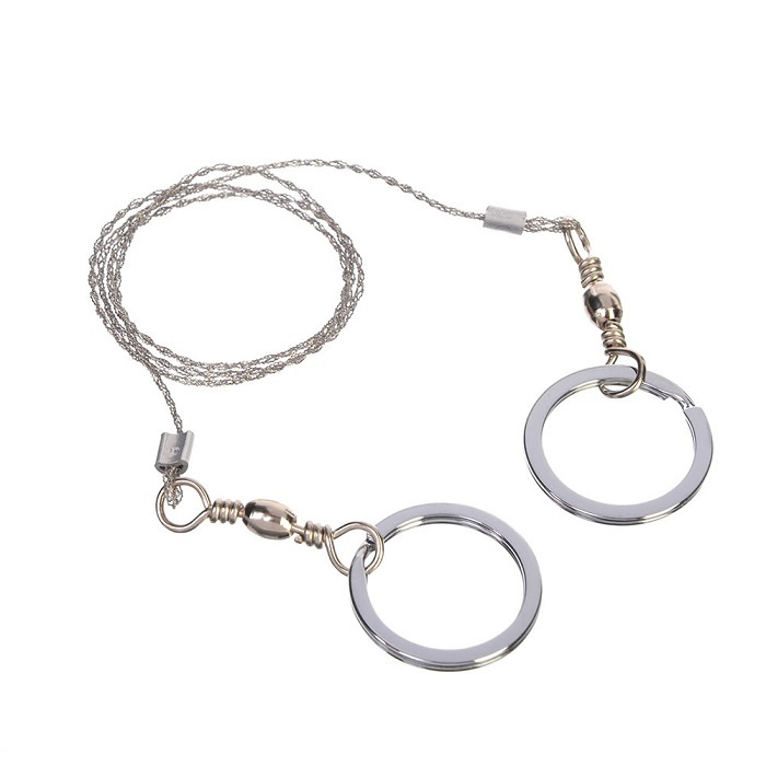 Пила-струна проволочная ручная по дереву для походов и кемпинга, 60 см ...