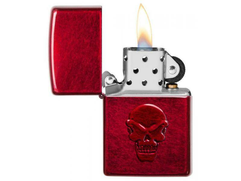 Зажигалка ZIPPO Doom Candy Apple Red 21186 в подарочной упаковке + топливо и кремни  #1