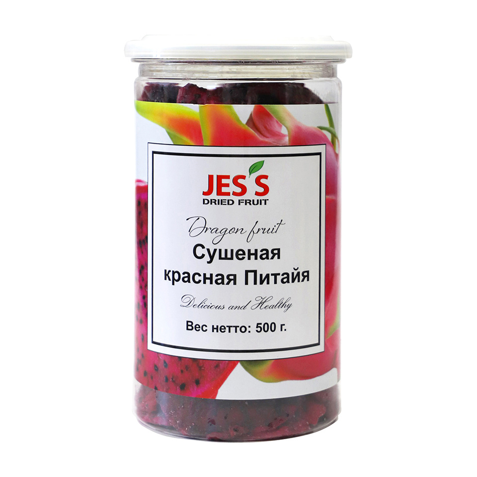 Питайя (питахайя) красная сушеная JESS в банке 500 г - купить с ...