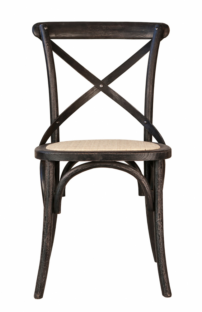 Венский стул Mak-interior, Cross Back Black Brush #1