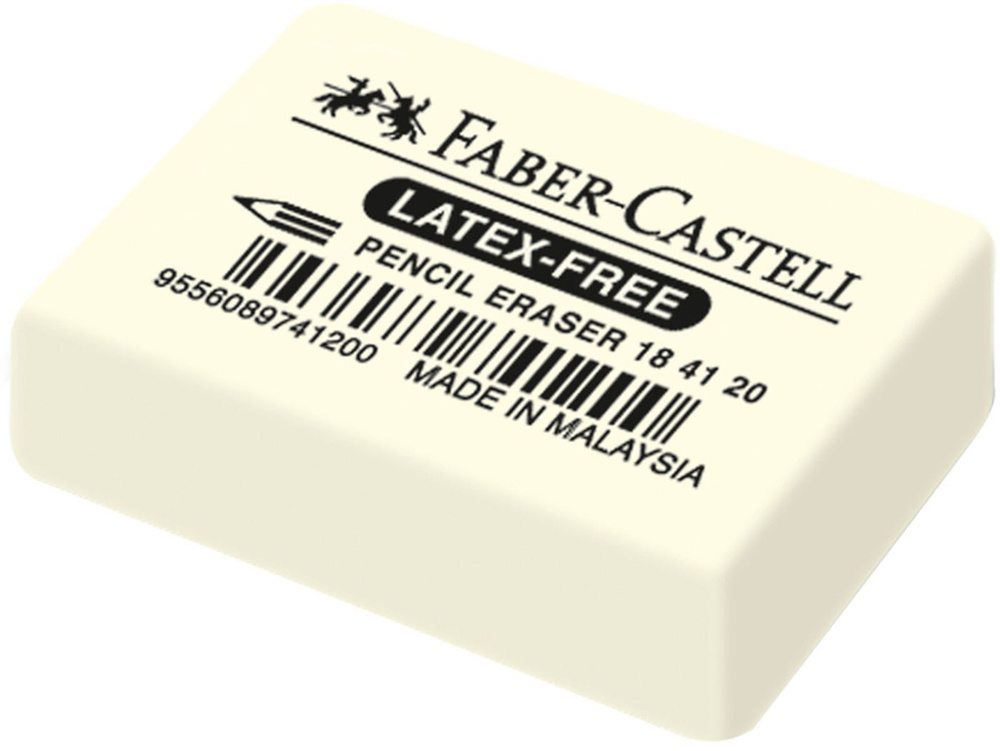 Ластик Faber-Castell 7041 цвет белый 184120 #1