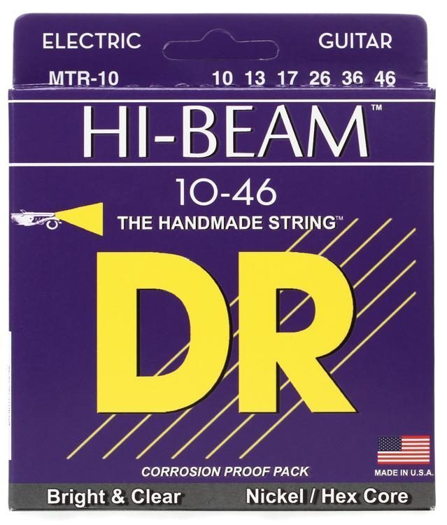 Струны для электрогитары DR Hi-Beam MTR-10 Medium (10-46) #1