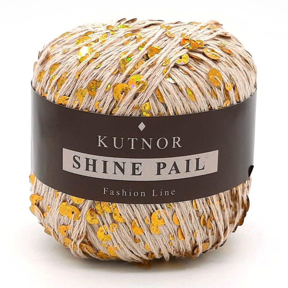 Пряжа Kutnor Shine Pail (98% хлопок, 2% пайетки) цв. 150, 2 мотка #1