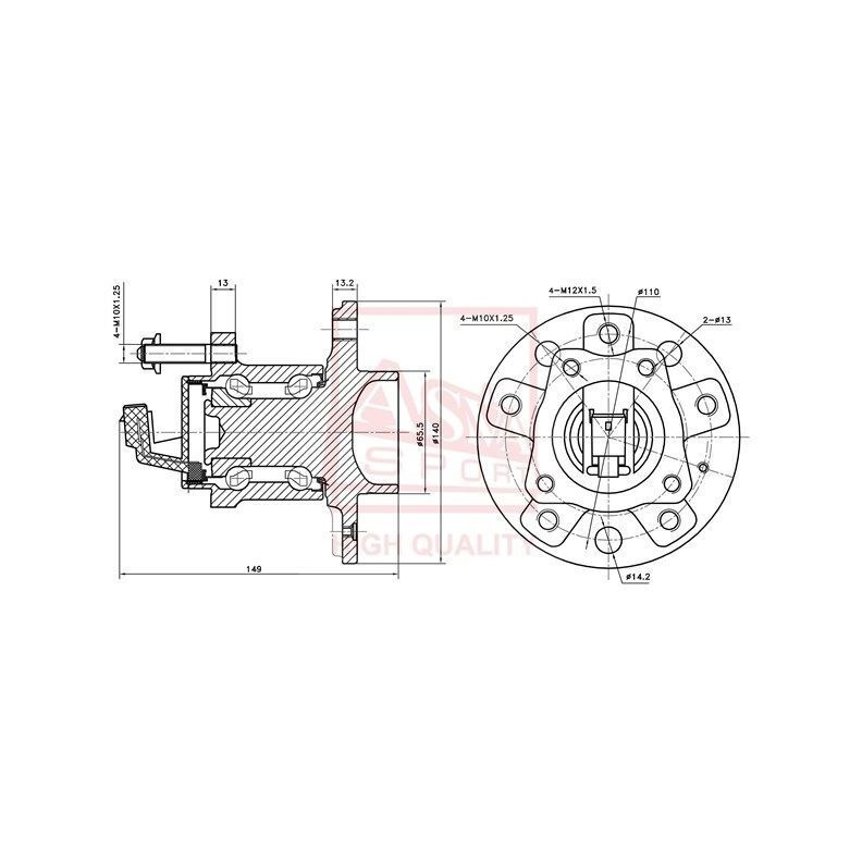 СТУПИЦА ЗАДНЯЯ 5 ОТВЕРСТИЙ С ДАТЧИКОМ АБС - купить по доступным ценам в ...