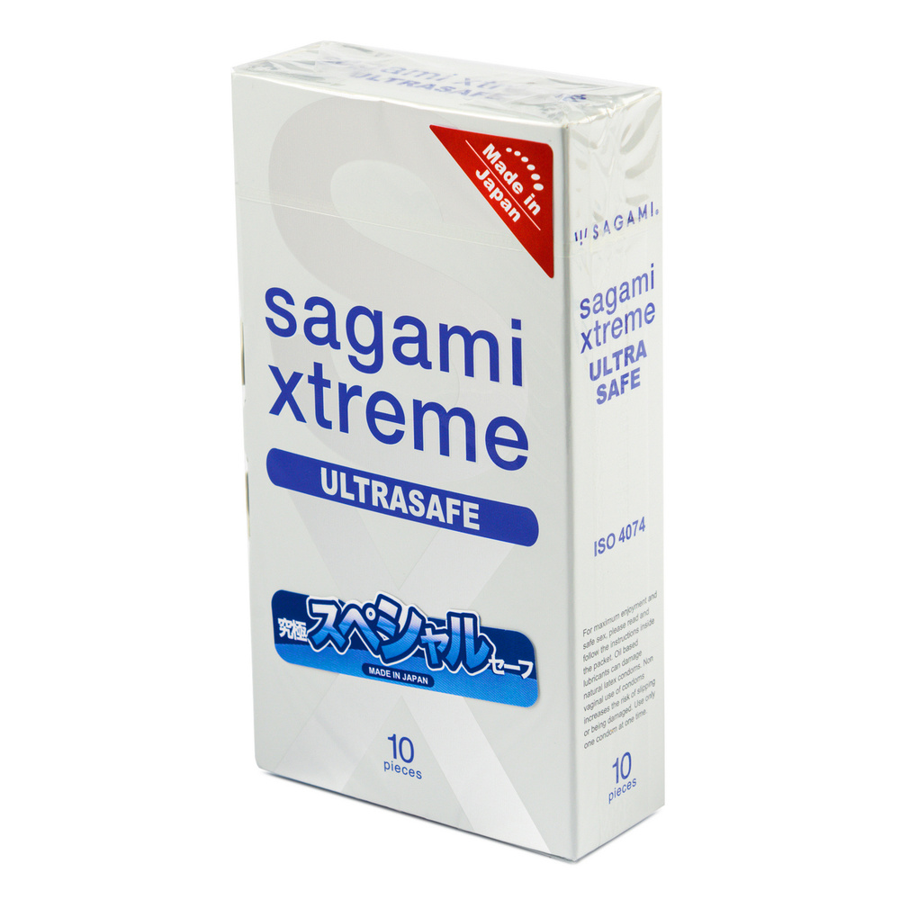 Sagami Xtreme Ultrasafe 10 шт. Презервативы с удвоенным количеством смазки