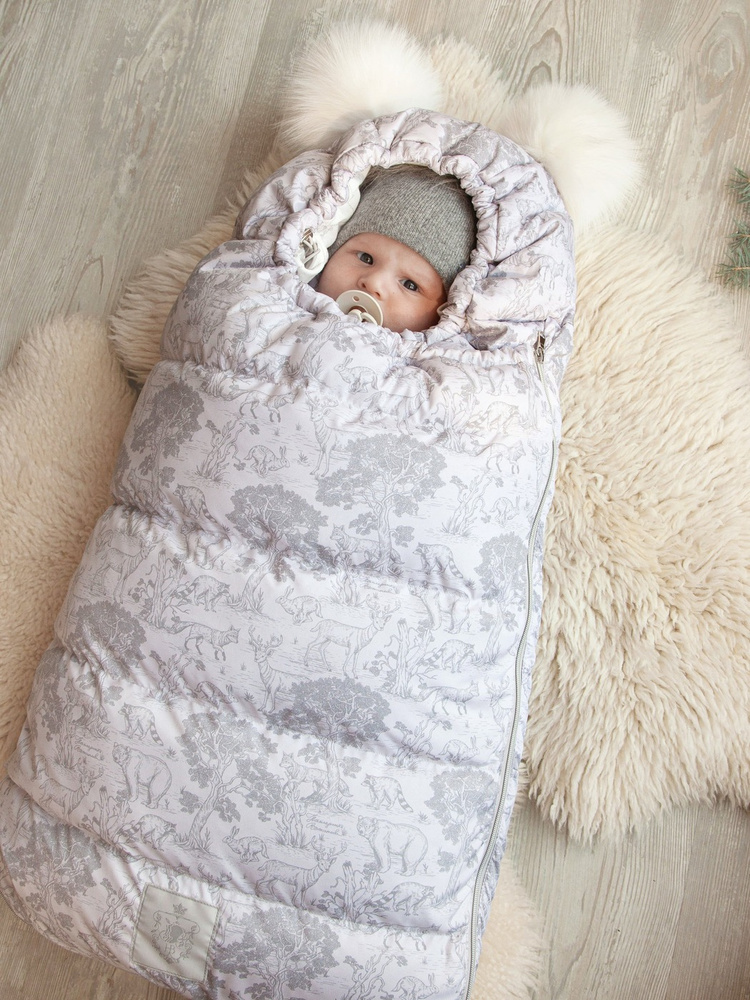 Спальный мешок для новорожденных спицами