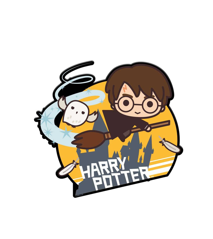 Наклейка-патч нашивка на одежду многоразовая Гарри Поттер  #1