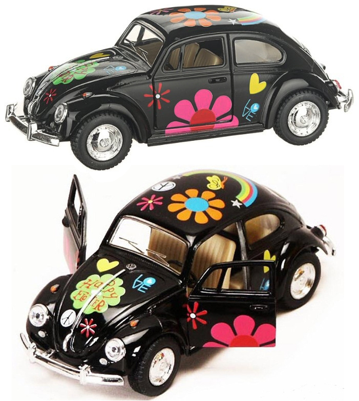 Машинка металлическая Kinsmart 1:32 1967 Volkswagen Classical Beetle (Жук) 5057DFKT инерционная, двери #1