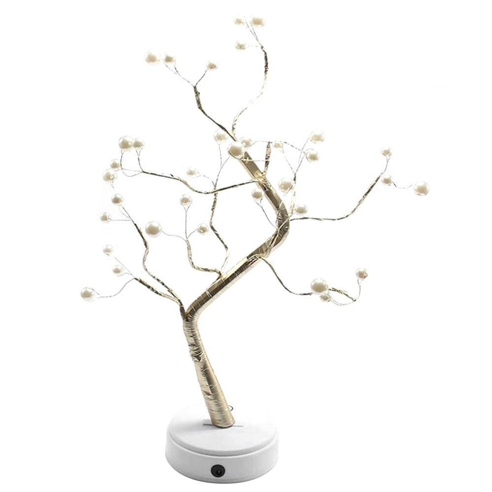 Светильник декоративныйPearl Tree Lamp Decor 36 Pearl LED Lights для дома,  украшения спальни - купить по выгодной цене в интернет-магазине OZON с  доставкой (430439506)