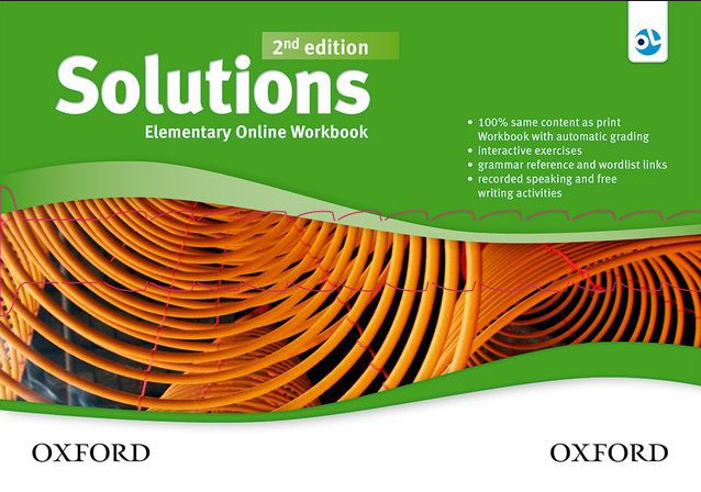 Solutions Second Edition Elementary Online Workbook - Card With.