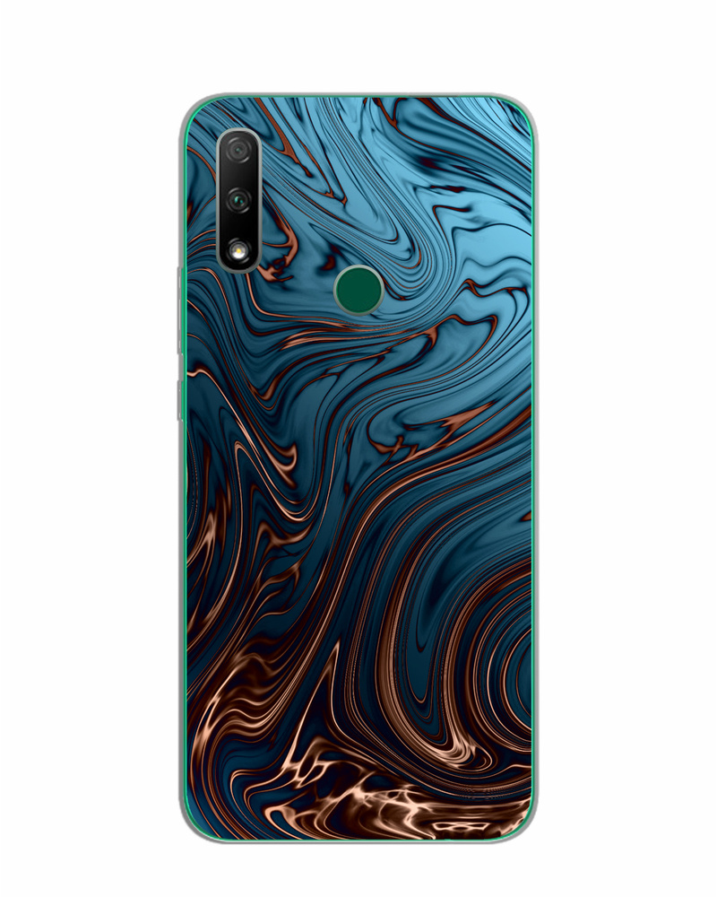 Силиконовый чехол Mcover для Honor 9X/Huawei Y9 Prime 2019 (Хонор 9х Хуавей  Ю9 прайм 2019), Бронзовый узор - купить с доставкой по выгодным ценам в  интернет-магазине OZON (314577016)