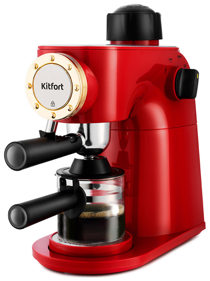 Рожковая полуавтоматическая кофеварка Kitfort KT-756 - купить с ...