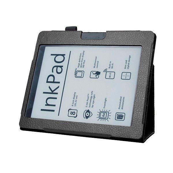 Чехол-обложка MyPads для PocketBook 840-2 InkPad 2 из эко-кожи закрытого типа с магнитной крышкой черный #1