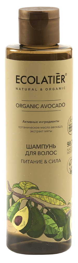 Ecolatier Green Шампунь для волос Питание и Сила 250 Organic Avocado мл ...