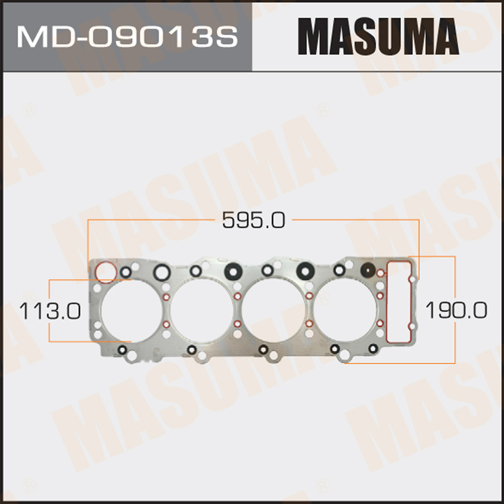 Прокладка ГБЦ Toyota Chaser, Cresta, Crown, Mark II, Supra (1GFE,1GGEU) толщина 1,40 MASUMA MASUMA MD-70050 #1