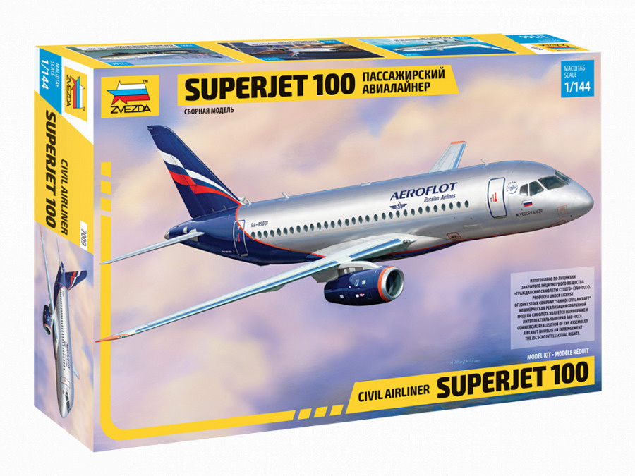 7009 Региональный пассажирский авиалайнер Superjet 100 #1