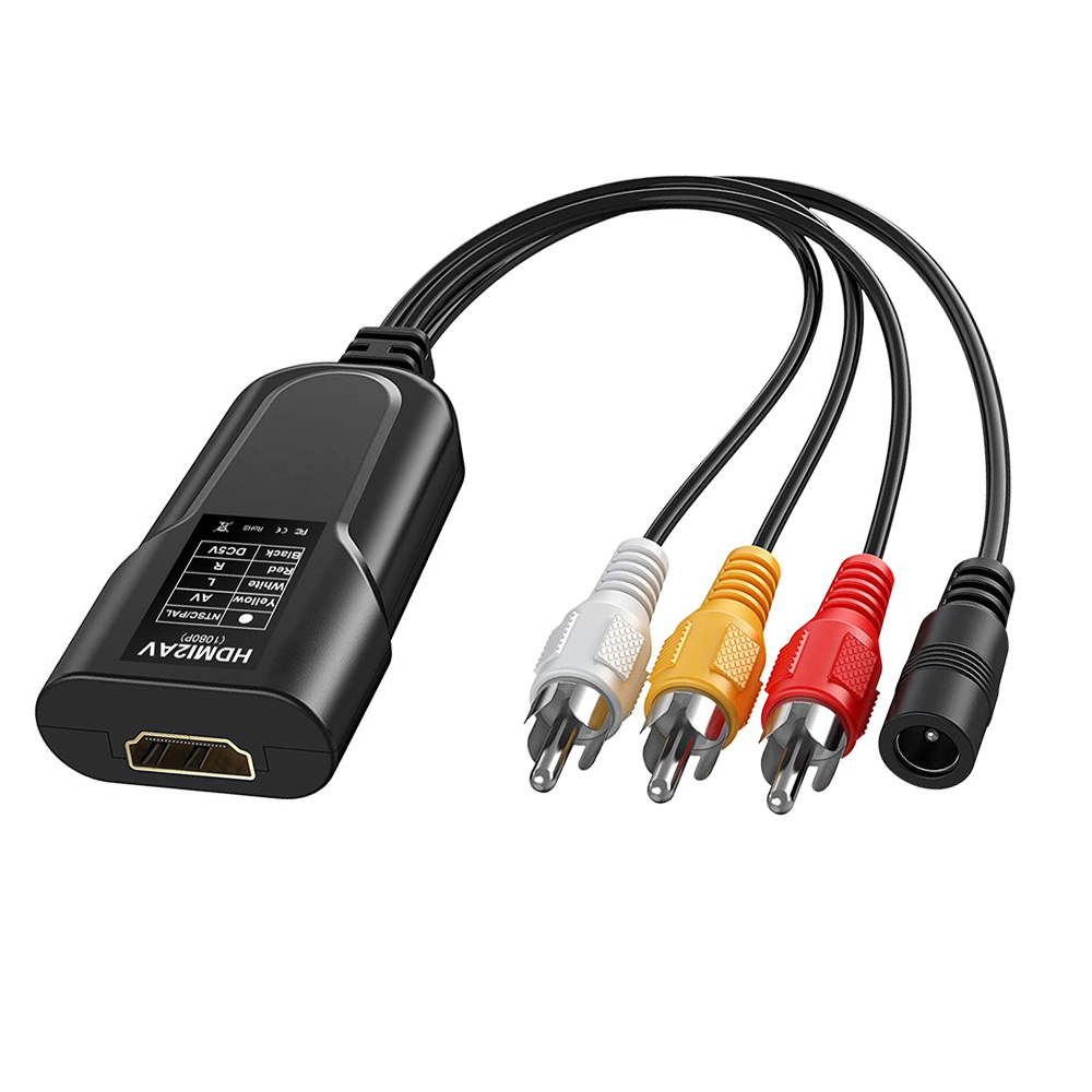 Аудио конвертер HDMI-RCA композитный AV-видео адаптер Поддержка NTSC PAL  для XBOX PS3 PS4 TV STB VHS VCR Camera DVD SZ-OZQ5-I500195950 - купить по  доступным ценам в интернет-магазине OZON